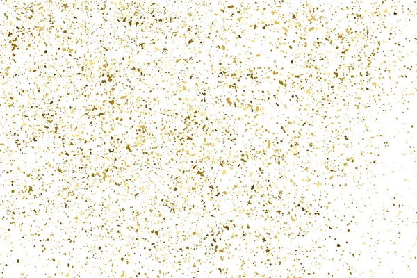 Gold glitter Textur isoliert auf Weiß. — Stockvektor