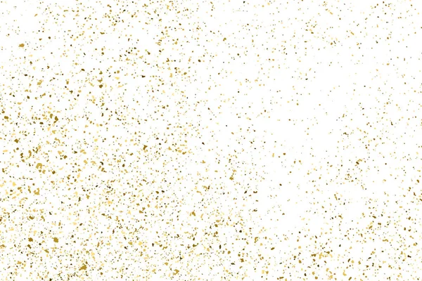 Guld glitter textur isolerad på vit. — Stock vektor