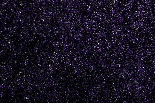 Siyah izole mor glitter doku. 