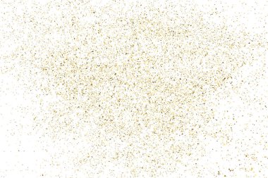 Altın glitter doku üzerinde beyaz izole.