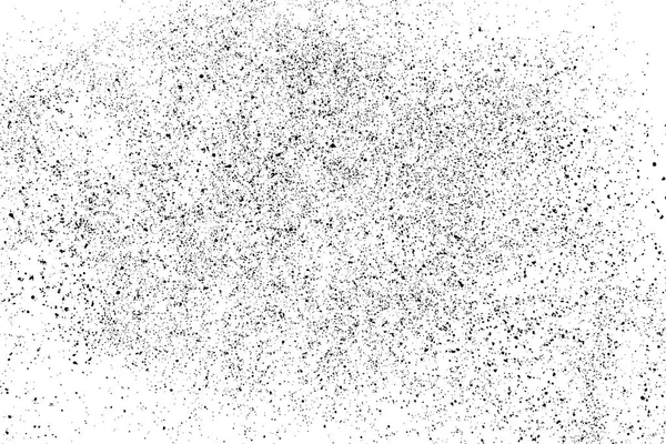 Texture granuleuse noire isolée sur blanc . — Image vectorielle