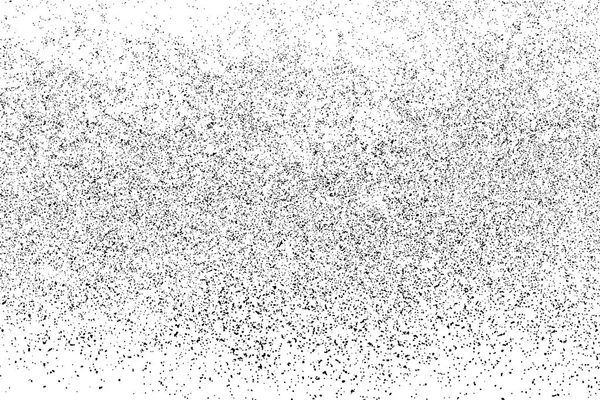 Textura granulada negra aislada en blanco . — Vector de stock