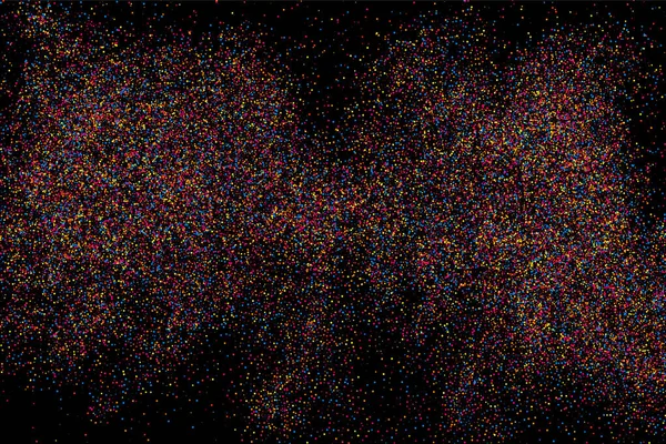 Colorida explosión de confeti. vector de textura granulada de color . — Vector de stock