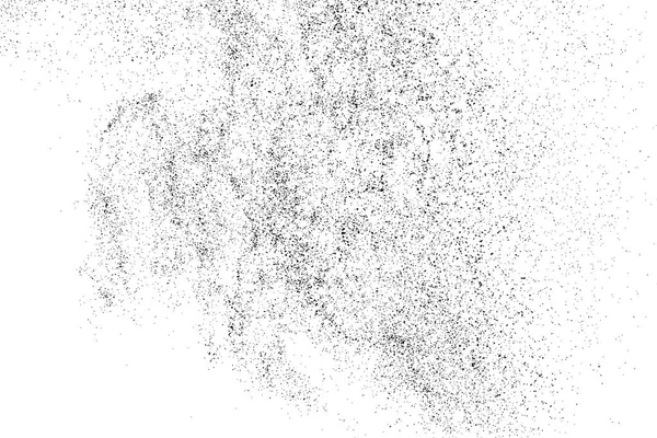 Textura granulada negra aislada en blanco . — Vector de stock