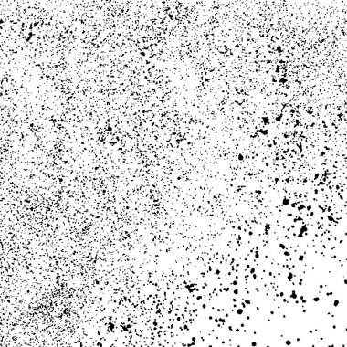 Beyaz arka plan üzerinde izole siyah grenli doku. Sıkıntı kaplaması dokulu. Grunge tasarım öğeleri. Vektör çizim, eps 10.