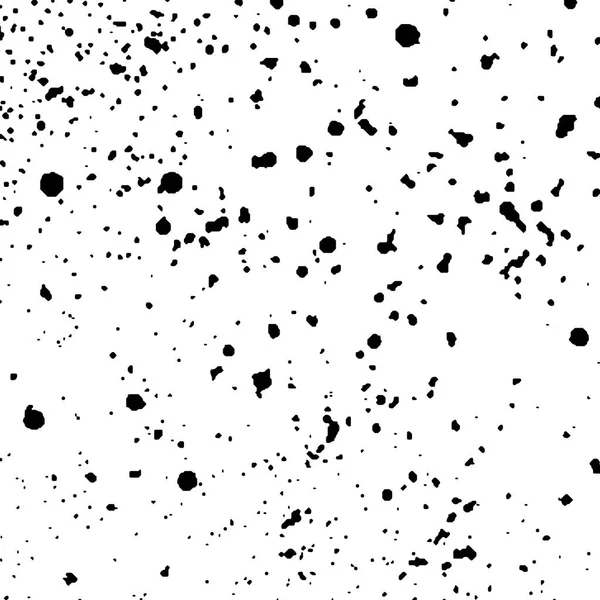 Texture Granuleuse Noire Isolée Sur Fond Blanc Superposition Détresse Texturée — Image vectorielle