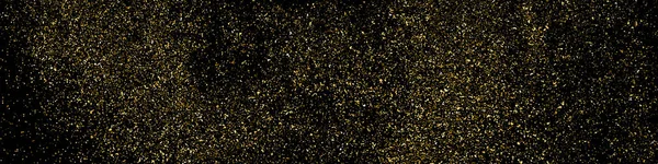 Gold Glitter Textura Fundo Panorâmico . — Vetor de Stock