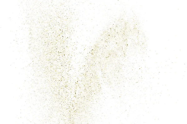 Gold Glitter Textura Isolada Branco Amber Particles Color Contexto Comemorativo —  Vetores de Stock