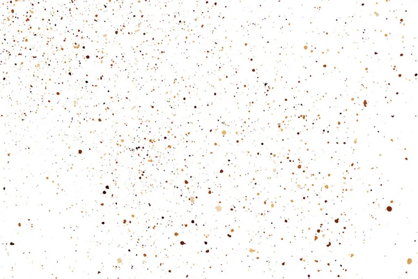 Koffie Kleur Korrel Textuur Geïsoleerd Witte Achtergrond Chocolade Tinten Confetti — Stockvector