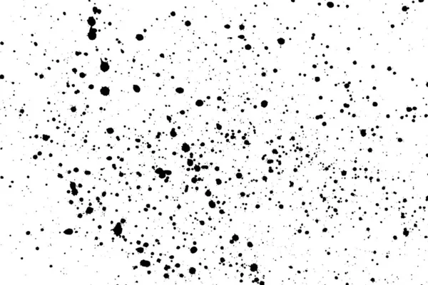 白で隔離された黒い小葉 インクスプラッシュ 水滴を磨く 粒状の質感の背景 デジタルで生成された画像 ベクターイラスト Eps — ストックベクタ