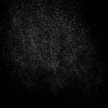 Siyah arka planda izole edilmiş beyaz kumlu doku. Tehlike örtüsü desenli. Kar vektörü elementleri Dijital olarak oluşturulmuş görüntü. Görüntü, Eps 10.