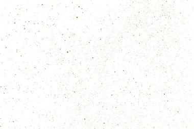 Beyaz üzerinde altın rengi parıltı dokusu izole edildi. Amber Parçacık Rengi. Kutlama arkaplanı. Altın Konfeti Patlaması. Tasarım elementi. Dijital olarak oluşturulmuş resim. Vektör İllüstrasyonu, EPS 10.