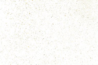 Beyaz üzerinde altın rengi parıltı dokusu izole edildi. Amber Parçacık Rengi. Kutlama arkaplanı. Altın Konfeti Patlaması. Tasarım elementi. Dijital olarak oluşturulmuş resim. Vektör İllüstrasyonu, EPS 10.