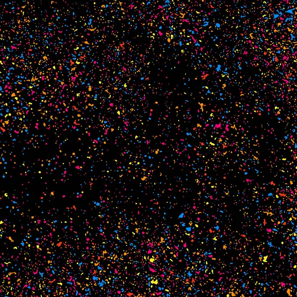 Confetti的爆炸色彩斑斓的肉质在黑色背景上被隔离 五颜六色的衣服和面包 向量重叠元素 数字生成的图像 第10版 — 图库矢量图片