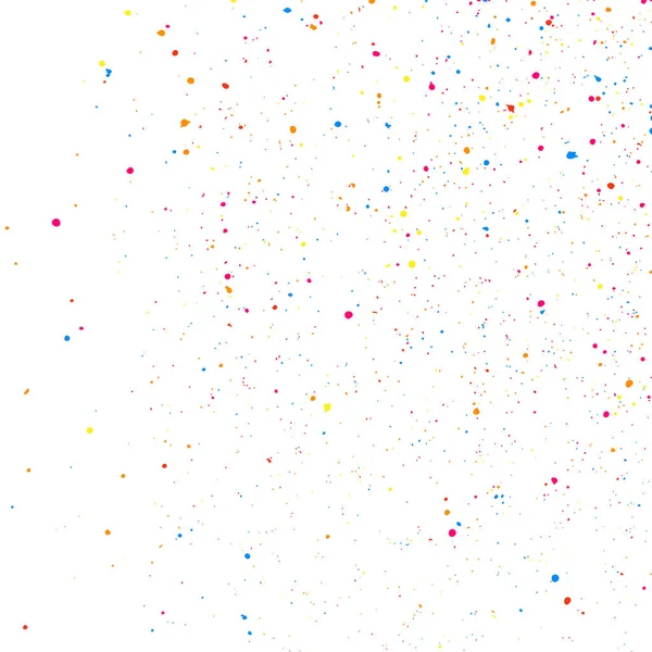 Explosión Abstracta Confetti Textura Grano Colorido Aislado Sobre Fondo Blanco — Vector de stock