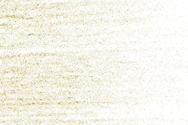 Gold Glitter Textura Isolada Branco Amber Particles Color Contexto Comemorativo — Vetor de Stock