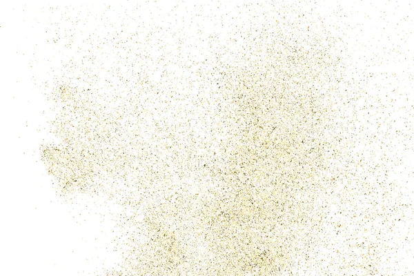 Arany Csillogás Textúra Elszigetelt Fehér Sárga Részecskék Színe Ünnepi Háttér — Stock Vector