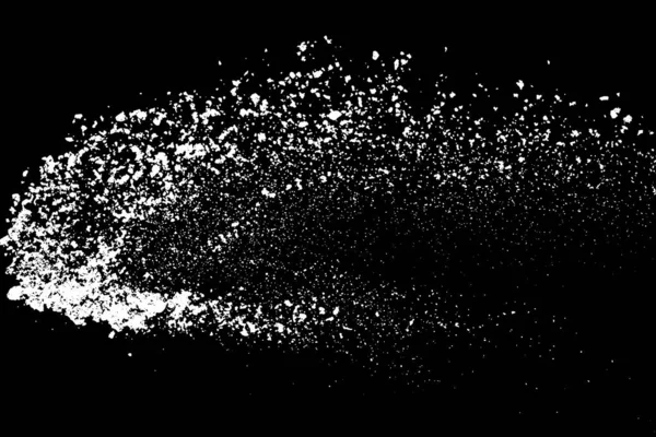Siyah arka planda beyaz lekeler var. Soyut vektör patlaması. Dijital olarak oluşturulmuş görüntü. Görüntü, EPS 10.