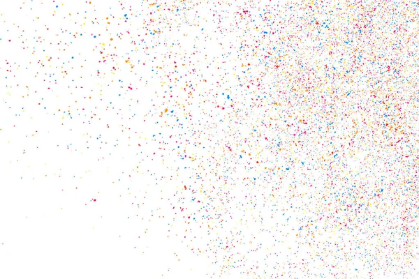 Abstrakcyjna Eksplozja Confetti Kolorowe Ziarniste Tekstury Izolowane Białym Tle Kolorowe — Wektor stockowy
