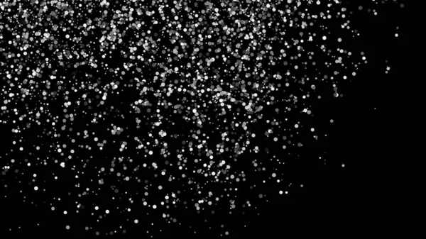 Texture Pois Noir Blanc Isolé Sur Noir Explosion Grise Confettis — Image vectorielle