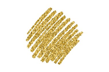 Beyaza izole edilmiş altın rengi parıltı dokusu. Reklam afişi. Kutlama geçmişi. Altın konfeti patlaması. Vektör illüstrasyonu, Eps 10.