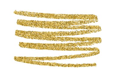 Beyaza izole edilmiş altın rengi parıltı dokusu. Reklam afişi. Kutlama geçmişi. Altın konfeti patlaması. Vektör illüstrasyonu, Eps 10.