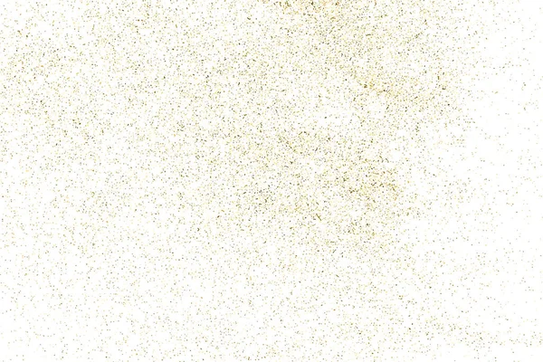 Gold Glitter Texture Terisolasi White Warna Partikel Amber Celebratory Background - Stok Vektor