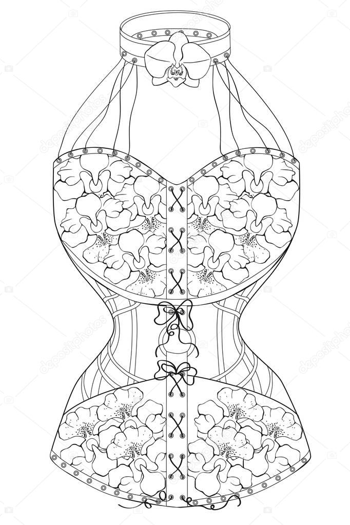 Download Corset Coloring Pages