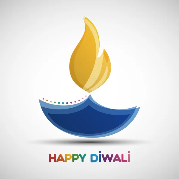 Fondo abstracto Diwali feliz — Vector de stock