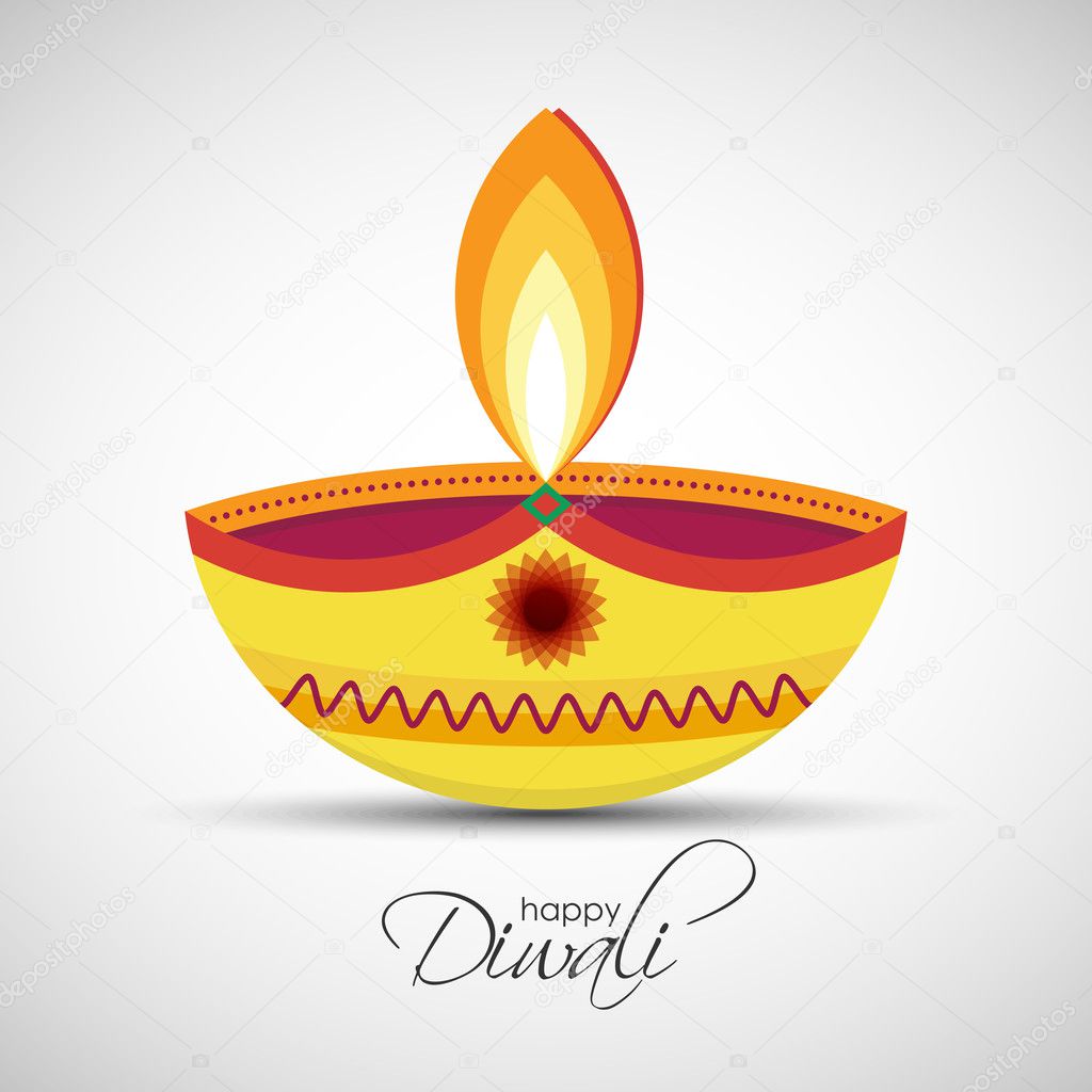 Happy Diwali Diya oil lamp