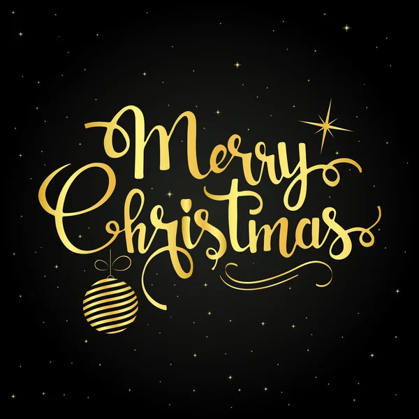 Merry Christmas handgeschreven letters — Stockvector