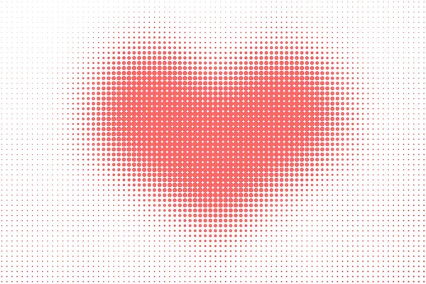 Μεσοτονικό μοτίβο καρδιά — Διανυσματικό Αρχείο