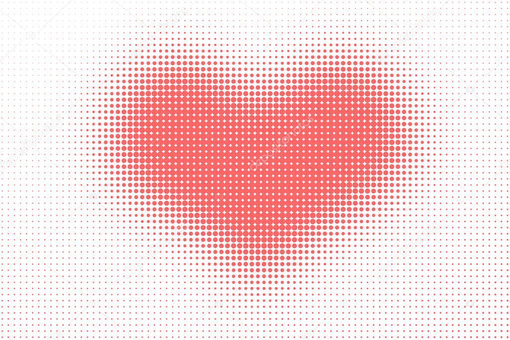 Halftone heart pattern