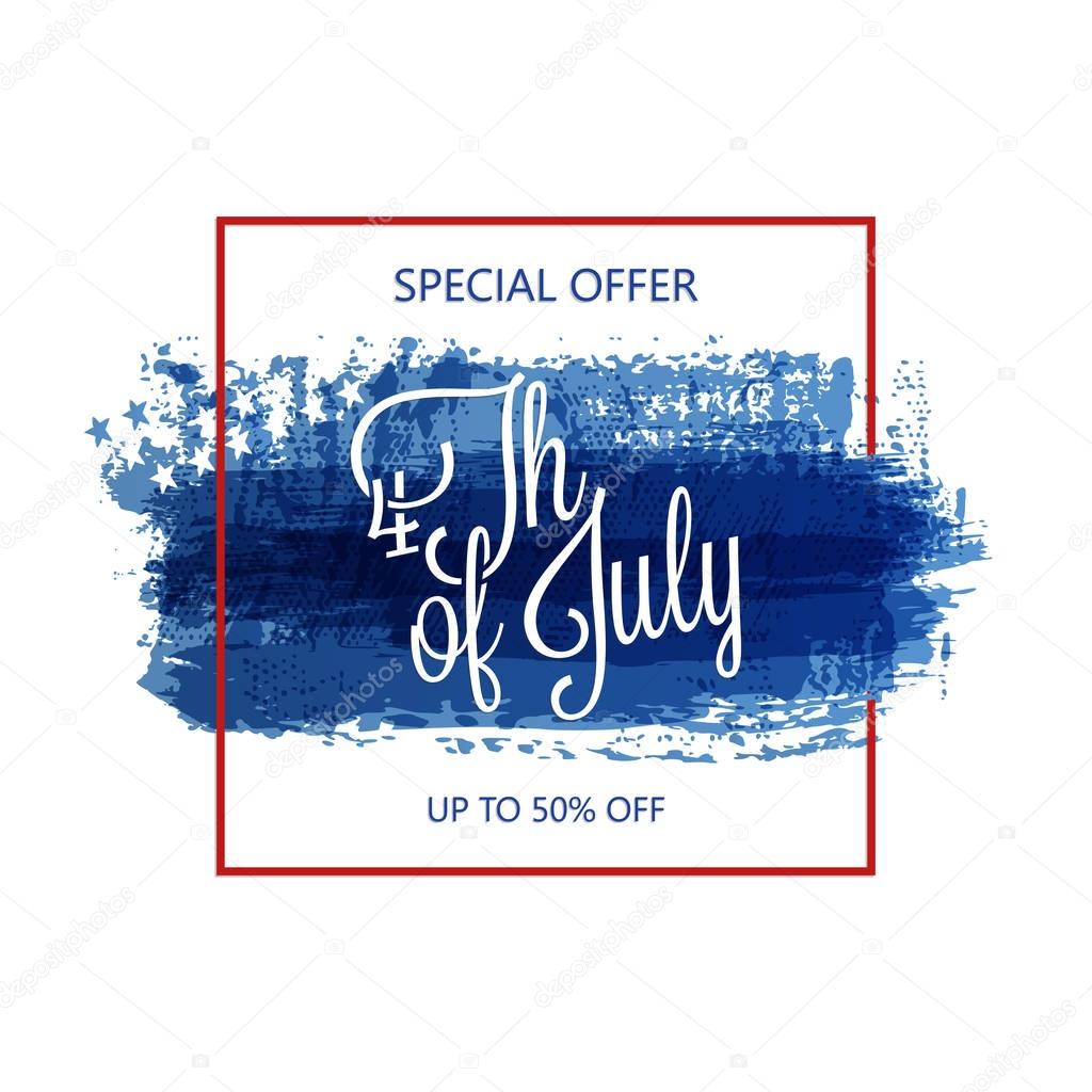 Fourth of july abstract background