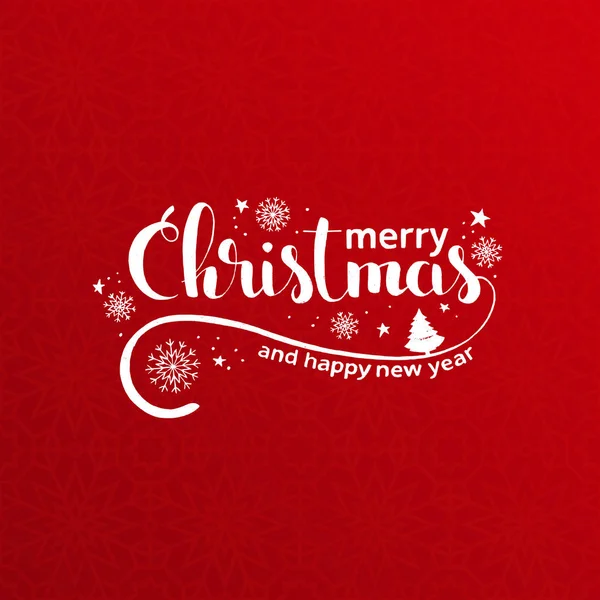 Merry Christmas handgeschreven letters — Stockvector