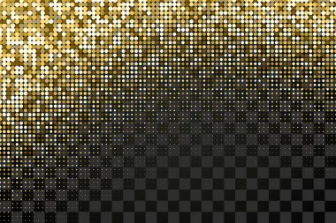 Saydam arka plan üzerinde noktalı altın desen