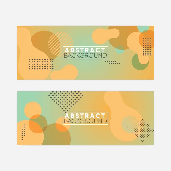 Abstrato Fundo Banner Modelo Design Verde — Vetor de Stock