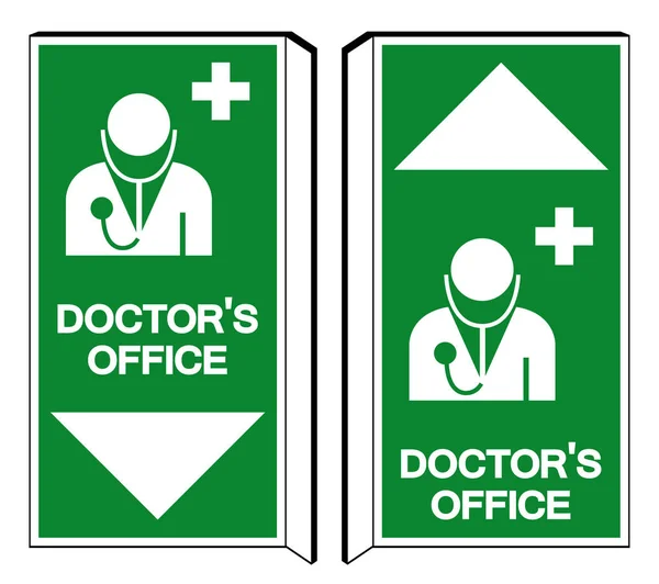 Medico 'Ufficio Simbolo Segno, Illustrazione vettoriale, Isolare su etichetta sfondo bianco. EPS10 — Vettoriale Stock