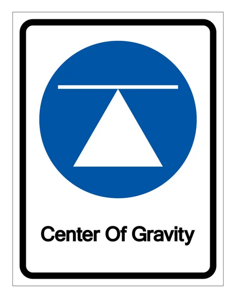Σύμβολο συμβόλου σημείου βαρύτητας, απεικόνιση διανύσματος, απομονωμένη σε λευκή ετικέτα φόντου. Eps10 — Διανυσματικό Αρχείο