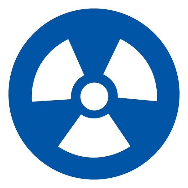 Signo de símbolo de peligro de radiación, ilustración vectorial, aislado en el icono de fondo blanco. EPS10 — Archivo Imágenes Vectoriales