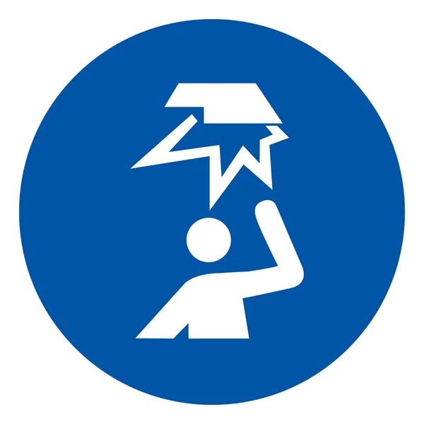 Símbolo de obstáculos aéreos, ilustração vetorial, isolamento na etiqueta de fundo branco. EPS10 — Vetor de Stock