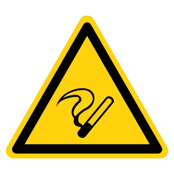 Avertissement Signe de symbole d'interdiction de fumer, Illustration vectorielle, Isoler sur l'étiquette de fond blanc. PSE10 — Image vectorielle