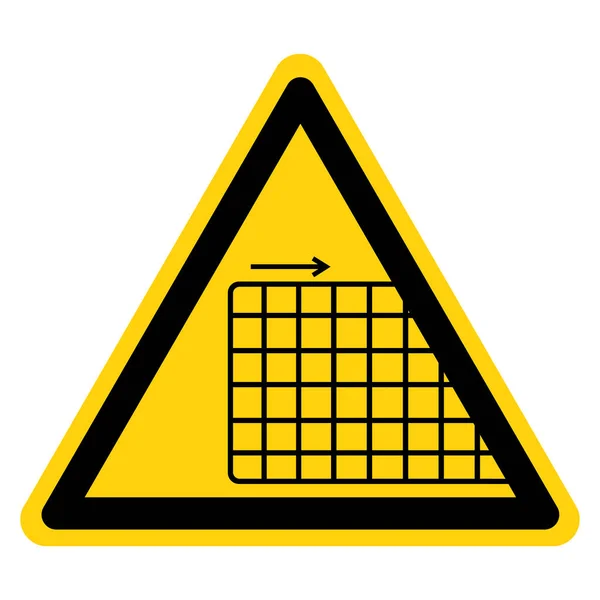 Varování neoperovat se symbolem odstraněným z ochranného krytu, vektorové ilustrace, izolovat na bílém pozadí popisek.Eps10 — Stockový vektor