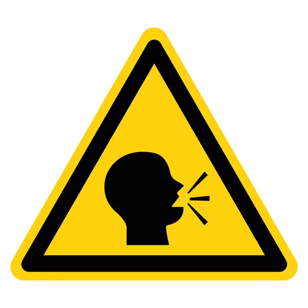 Advertencia Mantenga Silencio Signo de Símbolo, Ilustración de Vectores, Aísle Sobre Icono de Fondo Blanco. EPS10 — Vector de stock