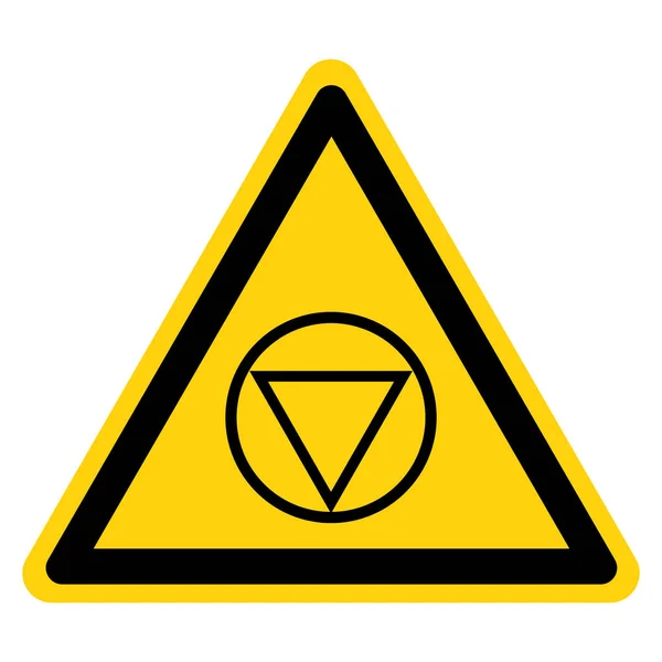 Symbol zastavení varování, vektorová ilustrace, izolovat na bílém pozadí. Eps10 — Stockový vektor