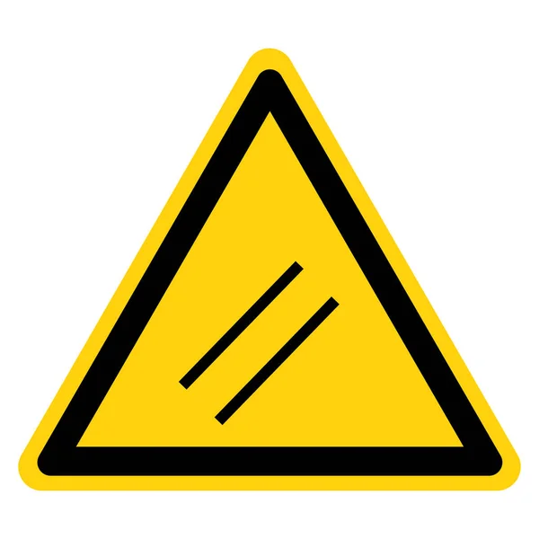 Sinal do símbolo da restauração da advertência, ilustração do vetor, isolar na etiqueta de fundo branca. EPS10 — Vetor de Stock