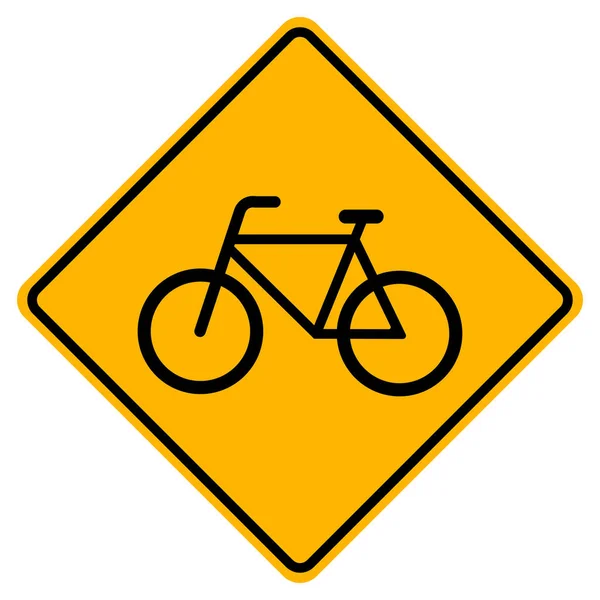 Avertissement Vélos Seulement signalisation routière, Illustration vectorielle, Isoler sur étiquette de fond blanc. PSE10 — Image vectorielle