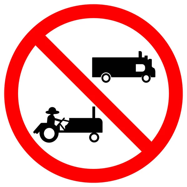 Prohibit Agricultural Vehicles Symbol Sign,Vector Illustration, Isolate On White Background, Label. EPS10 — Stock Illustration Prohibit Agricultural Vehicles Symbol Sign,Vector Illustration, Isolate On White Background, Label. EPS10 Stock Vector
