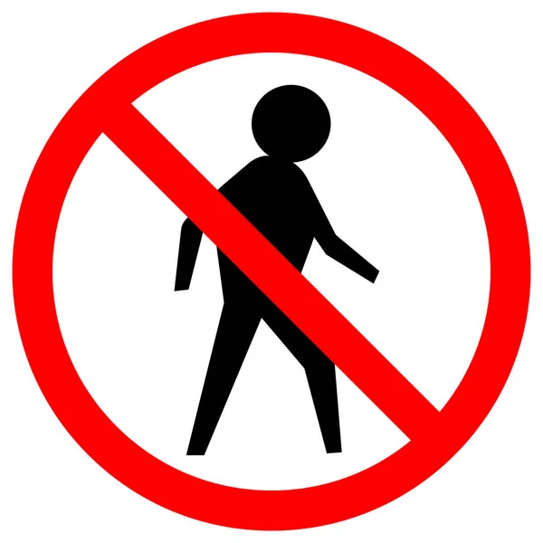 No People Allowed Symbol Sign, Illustration vectorielle, Isoler sur fond blanc, Étiquette. PSE10 — Image vectorielle