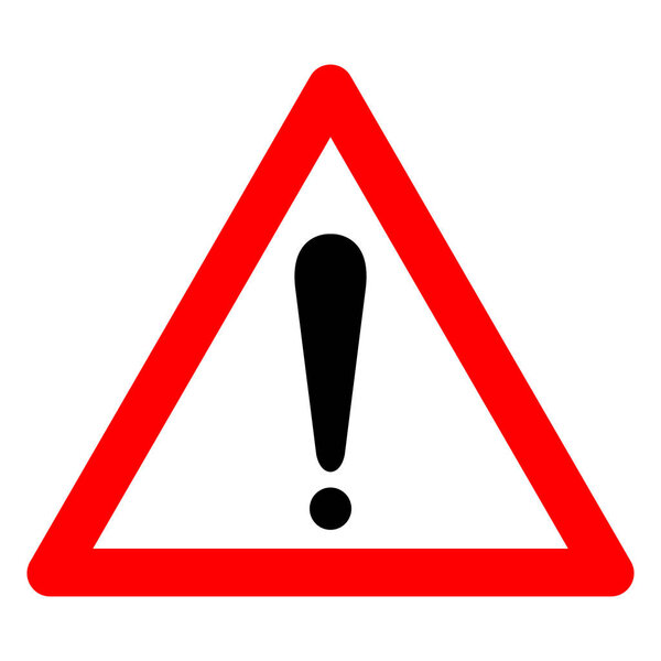 Caution Warning Symbol Sign,Vector Illustration, Isolate On White Background Label. EPS10 